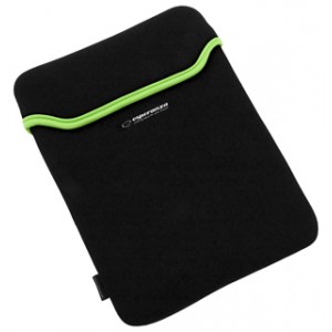 Geanta pentru Tableta 7'' ET171G, Negru / Verde, Neopren 3mm, ESPERANZA 